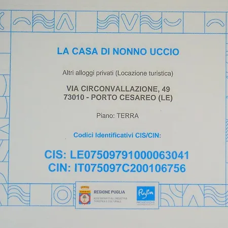 Апартаменты La Casa Di Nonno Uccio *